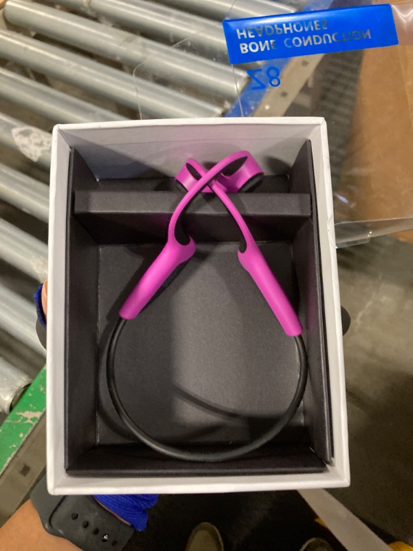 Photo 1 of Bone Conduction Headphones Bluetooth 5.0 Open Ear Wireless Titanium HiFi Stereo with Mic Sweatproof Sports Headphones for Running Driving Cycling (Purple)
