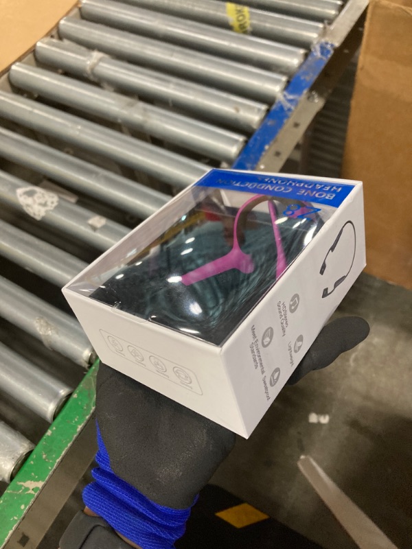 Photo 1 of Bone Conduction Headphones Bluetooth 5.0 Open Ear Wireless Titanium HiFi Stereo with Mic Sweatproof Sports Headphones for Running Driving Cycling (Purple)
