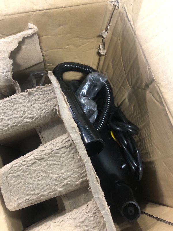 Photo 5 of ** use for parts*-*
McCulloch MC1230 Handheld Steam Cleaner with Extension Hose, 11-Piece Accessory Set, Chemical-Free Cleaning, Black