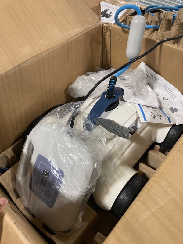 Photo 3 of ***NON FUNCTIONAL//SOLD AS PARTS ALL SALES FINAL*** 
Paxcess Automatic Robotic Pool Cleaner with Powerful Cleaning, with Dual Drive Motors, IPX8 Waterproof, and 33FT Floated Cord - Ideal for Home Pool Cleaning
