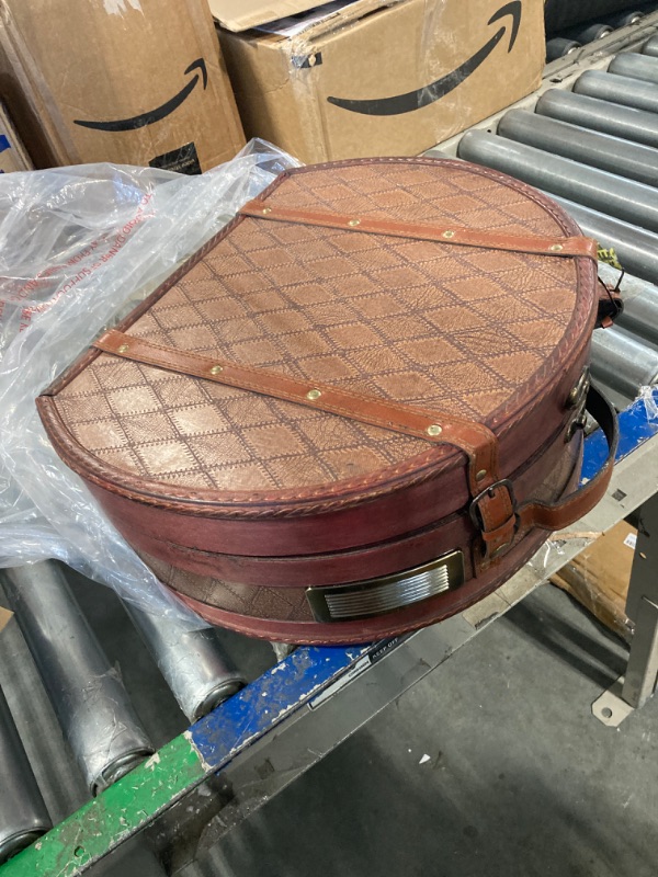 Photo 3 of *** MAJOR DAMAGED***
 Vintage Suitcase Turntable with Bluetooth & USB - Classic Wooden Retro Style