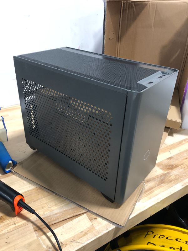 Photo 3 of ****ALL SALES FINAL//NON REFUNDABLE**** 
****MISSING HEARDWARE//CASE ONLY**** **SOLD AS PARTS** 
****MISSING HEARDWARE//CASE ONLY**** **SOLD AS PARTS** 
Cooler Master NR200P MAX SFF Small Form Factor Mini-ITX Case with Custom 280mm AIO, 850W SFX Gold PSU,