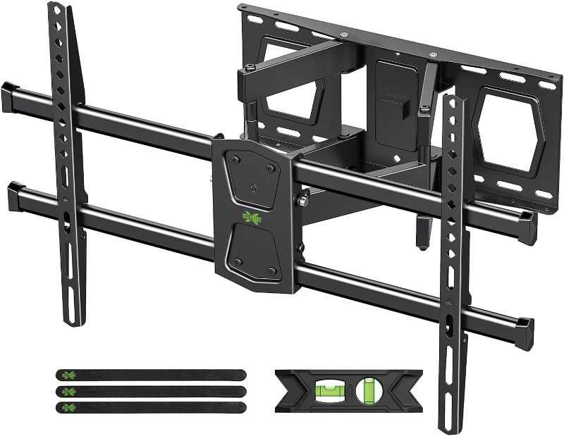Photo 1 of USX MOUNT Full Motion TV Wall Mount for Most 47-84 inch Flat Screen/LED/4K TV, TV Mount Bracket Dual Swivel Articulating Tilt 6 Arms, Max VESA 600x400mm, Holds up to 132lbs, Fits 8” 12” 16" Wood Studs
