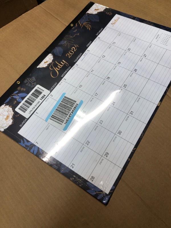 Photo 1 of Desk Calendar 2024-2025 - Jul. 2024 - Dec. 2025, 18 Months Large Monthly Desk Calendar, 17" x 12", Desk Pad, Large Ruled Blocks, To-do List & Notes, Best Desk/Wall Calendar for Planning or Organizing