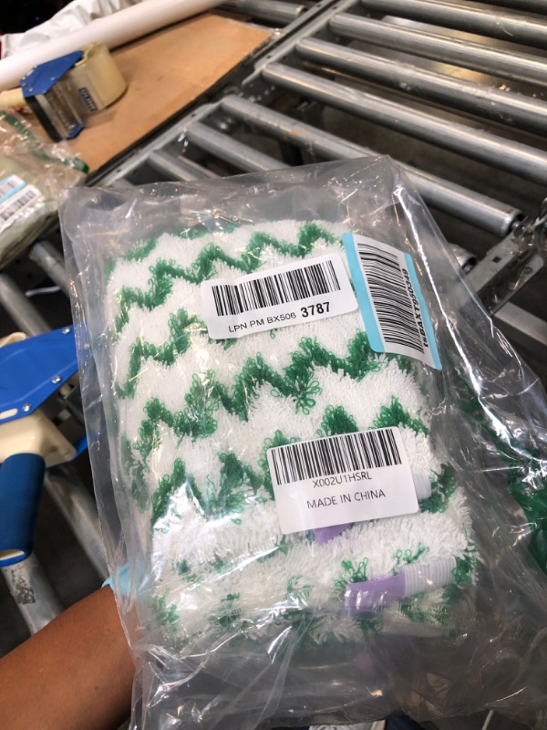 Photo 1 of 3 Pack Replacement Washable Microfiber Mop Pads Compatible with Shark Steam Pocket Mops S3500 Series S3501 S3601 S3550 S3901 S3801 SE450 S3801CO S3601D, Green, Washable & Reusable … 3 pack green