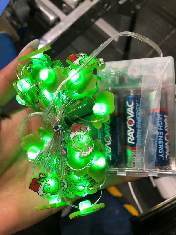 Photo 3 of ****USED*** 10 FT 30 LED Timer Battery Powered Christmas String Lights for Indoor Holiday Decor and Parties