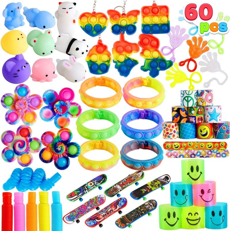 Photo 1 of *missing some items - listed in grading*
FIDGETS
JOYIN mulit Pcs Party Favors for Kids, Popular Fidget Toys Pack, Goodie Bags Fillers for Kids Birthday Party, Prizes in Bulk for School, Pinata Stuffers, Classroom Prizes, Treasure Box Toys
