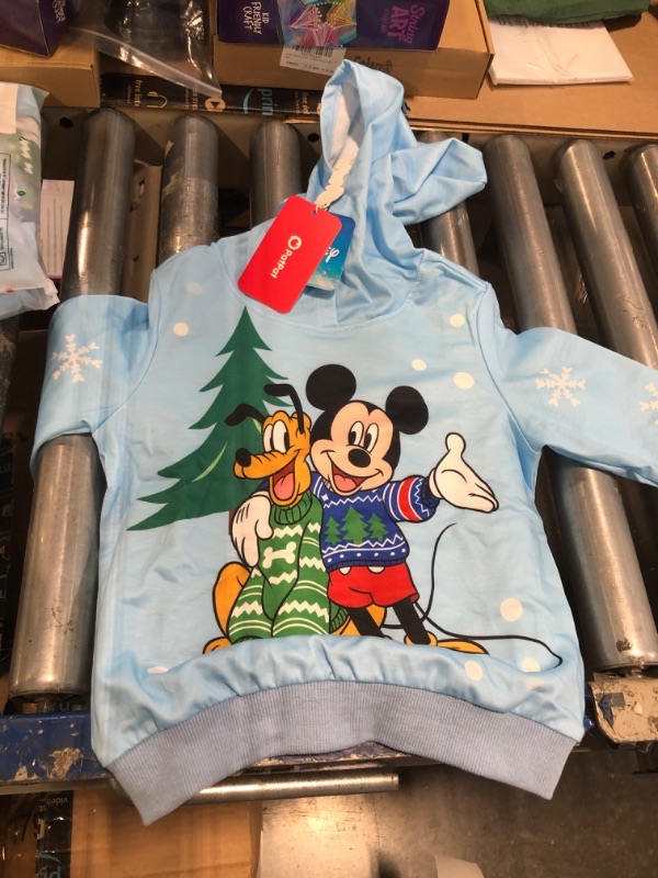 Photo 2 of Disney Mickey and Friends Sweatshirts for Toddler Boys Girls Character Hoodies Tops Sweaters SIZE 4-5.