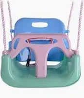 Photo 1 of 3 IN 1 KIDS SWING SEAT, INFANT TODDLER CHILDREN SECURE SWING SEAT DETACHABLE SWING SEAT HIGH BACK SWING SET FOR PLAYGROUND INDOOR OUTDOOR, GREEN ** not exact photo ** 