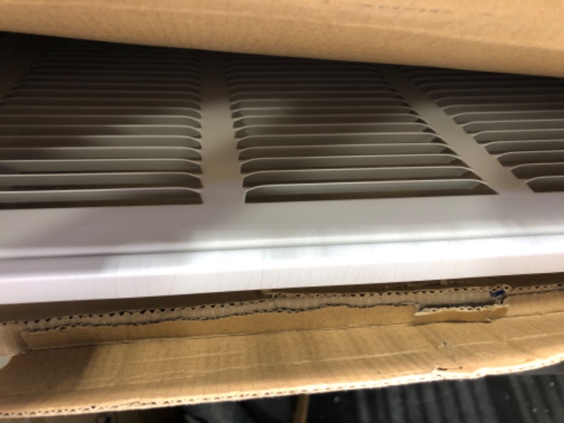 Photo 3 of 20" X 20" Return Air Filter Grille - Filter Included - Easy Plastic Tabs for Removable Face/Door - HVAC VENT DUCT COVER - White [Outer Dimensions: 22 5/8"w X 22 5/8"h]