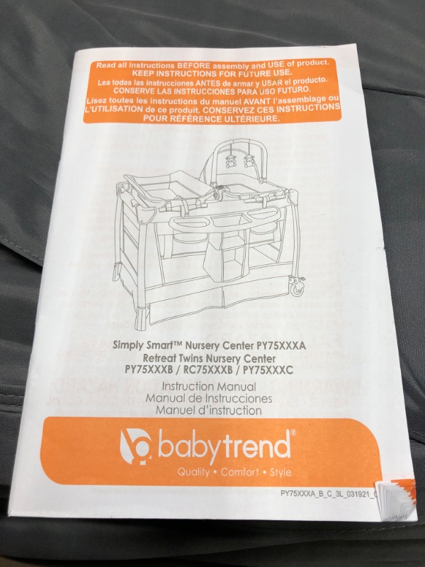 Photo 1 of Baby Trend Retreat Nursery Center