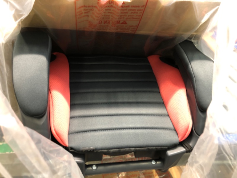 Photo 1 of Chicco GoFit Backless Booster Car Seat, Travel Booster Seat for Car, Portable Car Booster Seat for Children 40-110 lbs. | Coral/Orange Coral GoFit