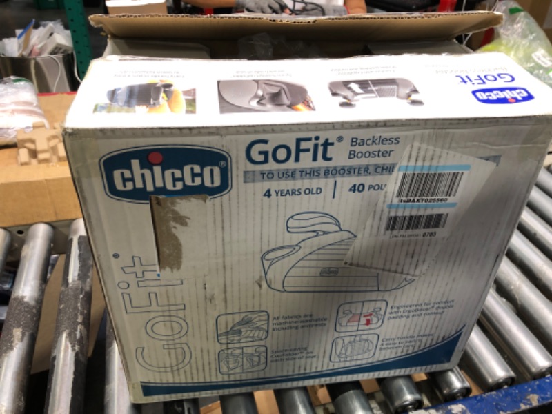 Photo 1 of Chicco GoFit Backless Booster Car Seat, Travel Booster Seat for Car, Portable Car Booster Seat for Children 40-110 lbs. | Coral/Orange Coral GoFit