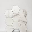 Photo 1 of COLAMO Luxury 10Pack Faux Stone Peel and Stick Hexagon Backsplash Tiles,Self Adhesive White Carrara Marble Tiles for Kitchen Back Splash,Stick on Accent Wall for Bathroom,Living Room,RV,Bedroom