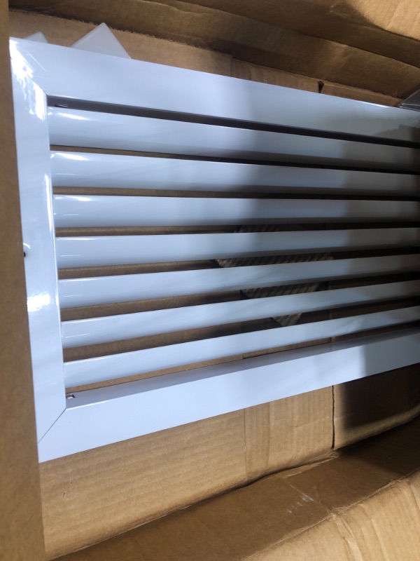 Photo 2 of 16x8 Aluminum Return Grille Vent Cover for HVAC Ceiling/Sidewall. Easy Air Flow. Gable Vents. Designed for air Extraction. (17.6x9.6" Face). 16" x 8"