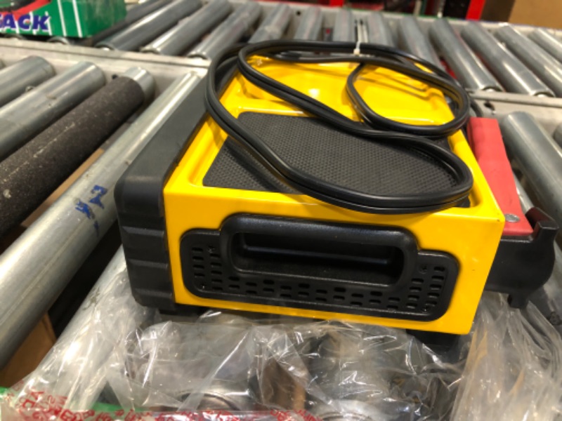 Photo 5 of DEWALT DXAEC801B 30 Amp Bench Battery Charger: 80 Amp Engine Start, 2 Amp Maintainer, 120V AC Outlet, 3.1A USB Port, Battery Clamps Single Battery Charger