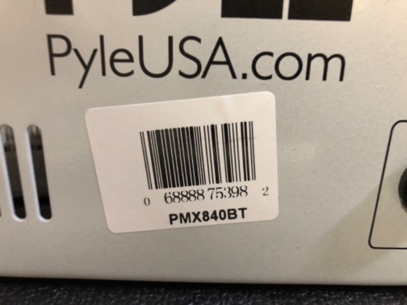Photo 1 of Pyle PMX840BT 8-Channel 800-Watt Bluetooth Mixer***USED***** 