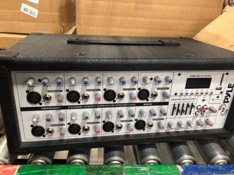 Photo 3 of Pyle PMX840BT 8-Channel 800-Watt Bluetooth Mixer***USED***** 