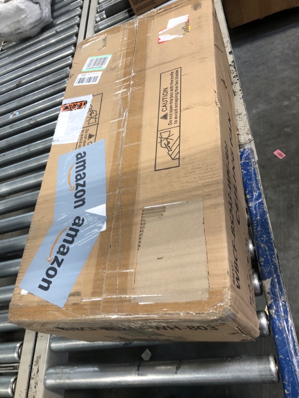 Photo 1 of WINGBO 54" DC Ceiling Fan with Lights and Remote Control, 5 Carved Wood Blades, 6-Speed Reversible DC Motor, White Ceiling Fan for Bedroom Living Room Kitchen, ETL Listed 54" DC ceiling fan with light White