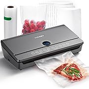 Photo 1 of Vacuum Sealer Machine with Built-in Cutter and Bag Storage - Air Sealer for Sous Vide and Food Storage with BPA Free Bags and Roller Bag, Space Gray