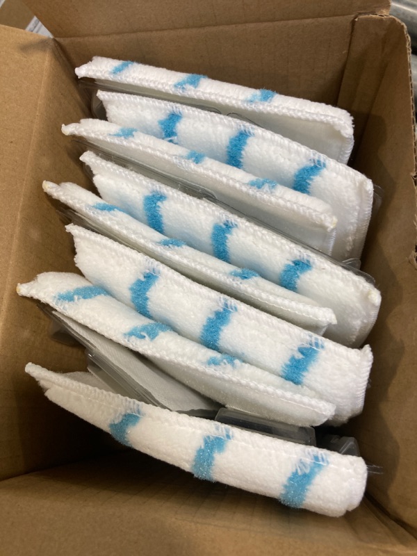 Photo 2 of 8 Packs Vacuum Mop Pad Refills Compatible with Shark Vacmop VM252 VM250 VM200 VC205, QM250 VM190 VM200P12,Reusable and Washable Mop Pad