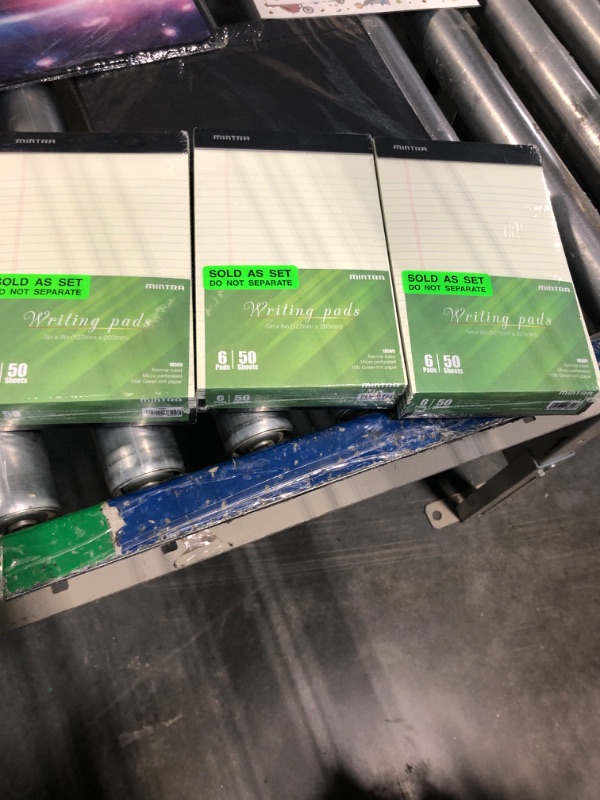 Photo 2 of ***3 pack***Mintra Office Legal Pads, ((Basic 6pk - (Green Paper) (5in x 8in (Narrow Ruled), 6pk (Green Tint)) 5in x 8in (Narrow Ruled) 6pk (Green Tint)