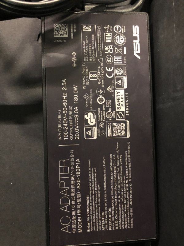 Photo 12 of ***KEYBOARD LIGHTS UP, SCREEN DAMAGED AND WILL NOT TURN ON SOLD FOR PARTS***ASUS ROG Zephyrus G14 Gaming Laptop, 14'' FHD 144Hz Display, AMD Ryzen 7-5800HS, NVIDIA GeForce RTX 3060 6G Graphics, 16GB RAM, 1TB PCIe SSD, Backlit Keyboard, Win 11 Pro, White, 