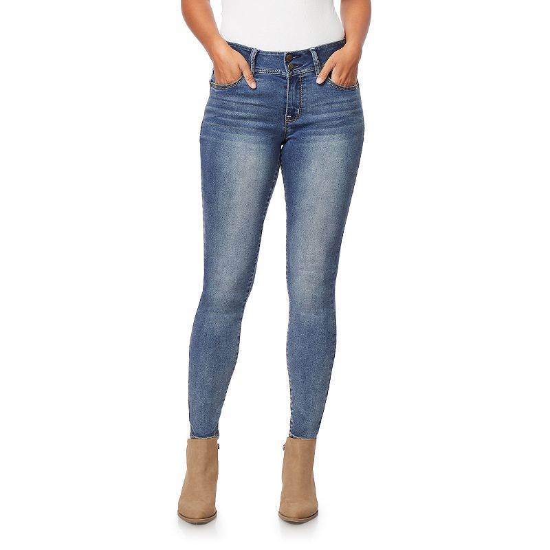 Photo 1 of Juniors' WallFlower Insta Soft Ultra Skinny Jeans, Girl's, Size: 11 Short, Dark Blue
