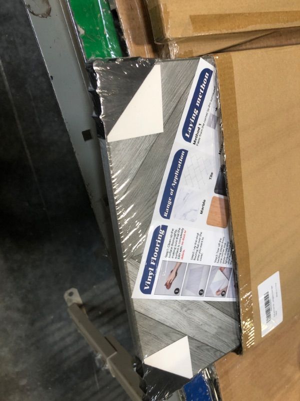 Photo 1 of Vinyl Tiles Peel and Stick Floor, Floor Tiles Peel and Stick Waterproof, Peel and Stick Vinyl Tile Flooring Durable Wear-Resistant Removable 12Inch 20 Tiles Rainbone 12" Marble gray 1