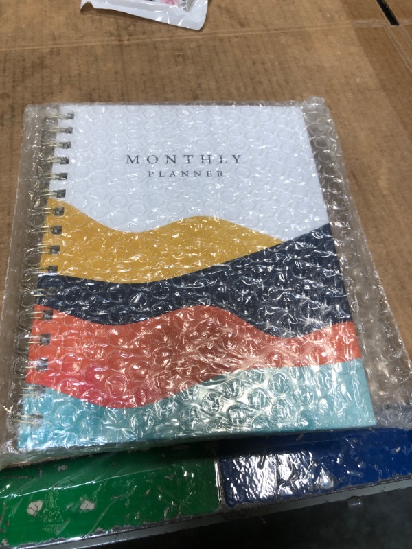 Photo 1 of 2022-2023 Monthly Planner - DRYEUUR Monthly & Weekly Academic Planner with Unique Label Design, 6.3"×8.4", Clear&Neat Plan Outline, Organized Planner (Mountain)