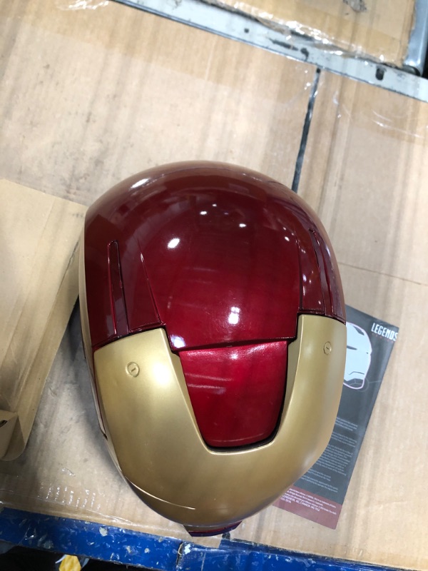 Photo 4 of Hasbro B7435E48 Marvel Legends Iron Man Electronic Helmet****USED*** BOX IS DAMAGED** 