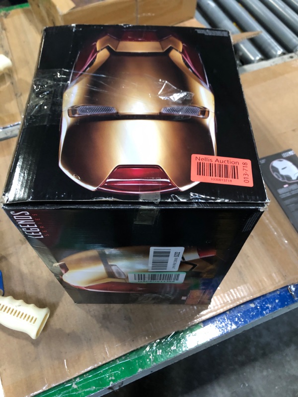 Photo 2 of Hasbro B7435E48 Marvel Legends Iron Man Electronic Helmet****USED*** BOX IS DAMAGED** 