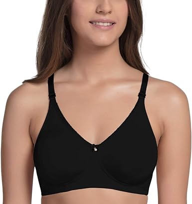 Photo 1 of Enamor Wireless Non Padded Bra for Women - Full Coverage, Removable Straps, Strapless, with Back Closure 36C Black