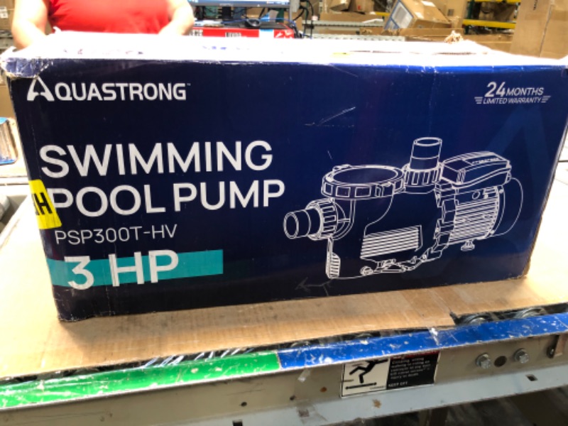 Photo 1 of ***Heavily USED***AQUASTRONG 2 HP In/Above Ground Pool Pump with Timer, 220V, 8917GPH, High Flow, Powerful Self Primming Swimming Pool Pumps with Filter Basket-A
