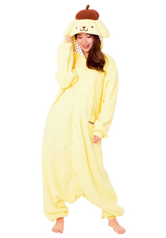 Photo 1 of Adult Sanrio Pompompurin Kigurumi Costume | Kawaii Onesies
