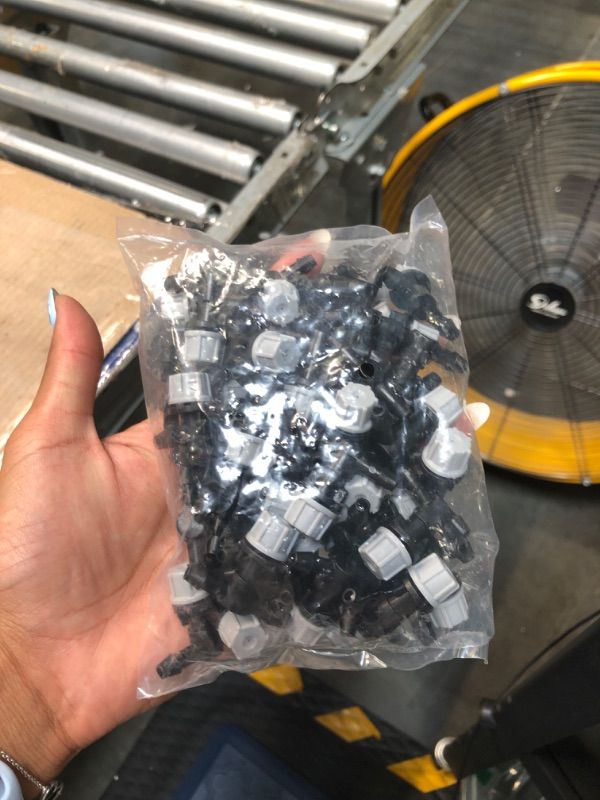 Photo 1 of 50pcs Micro Spray Irrigation Drippers,Three-Way Integrated Atomizing Nozzle, Patio Cooling Garden Greenhouse Drip Irrigation System Kit Parts Emitters for 1/4" Irrigation Tubing