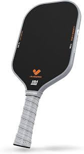 Photo 1 of Pickleball Paddles, Raw Carbon Fiber Pickleball Paddle with a 16mm Shark Power Polymer Core, The Pickleball Rackets Designed for Ultimate Spin & Consistency