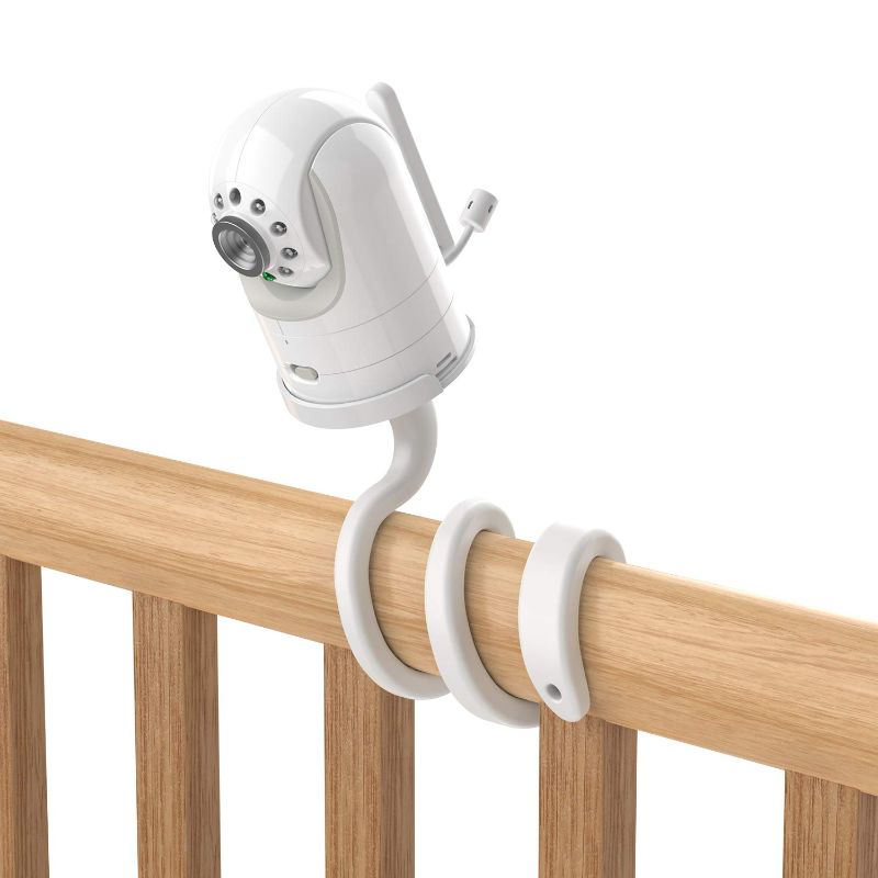 Photo 1 of ***mount only*** Aobelieve Flexible Mount for Infant Optics DXR-8 and DXR-8 Pro Baby Monitor,720p, White
