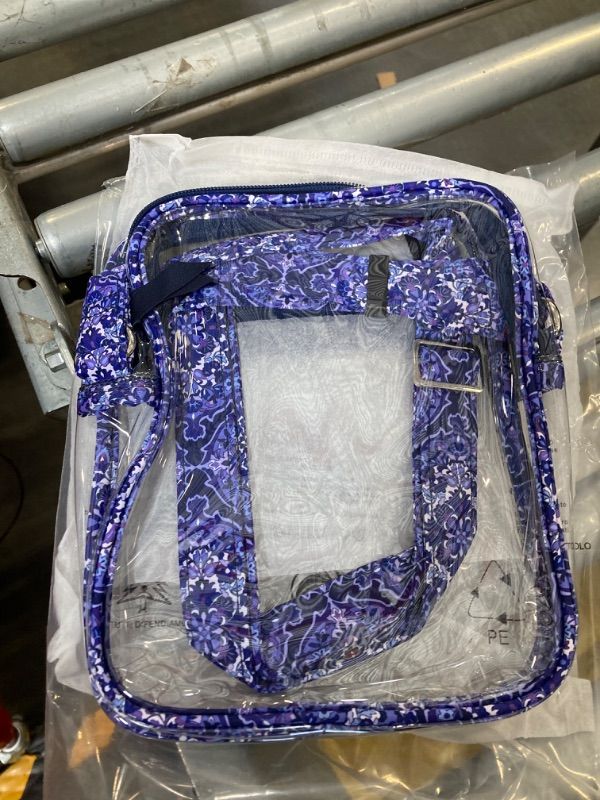 Photo 1 of *** 2 PACK *** DONGGANGAJI Clear Crossbody Bag, Stadium Approved for Concerts,Clear Shoulder Bag Adjustable Strap With front pocket 