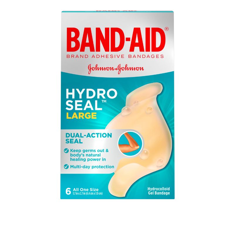 Photo 1 of **2PACK** Band-Aid Brand Hydro Seal Large Waterproof Adhesive Bandages for Wound Care and Blisters, 6 ct