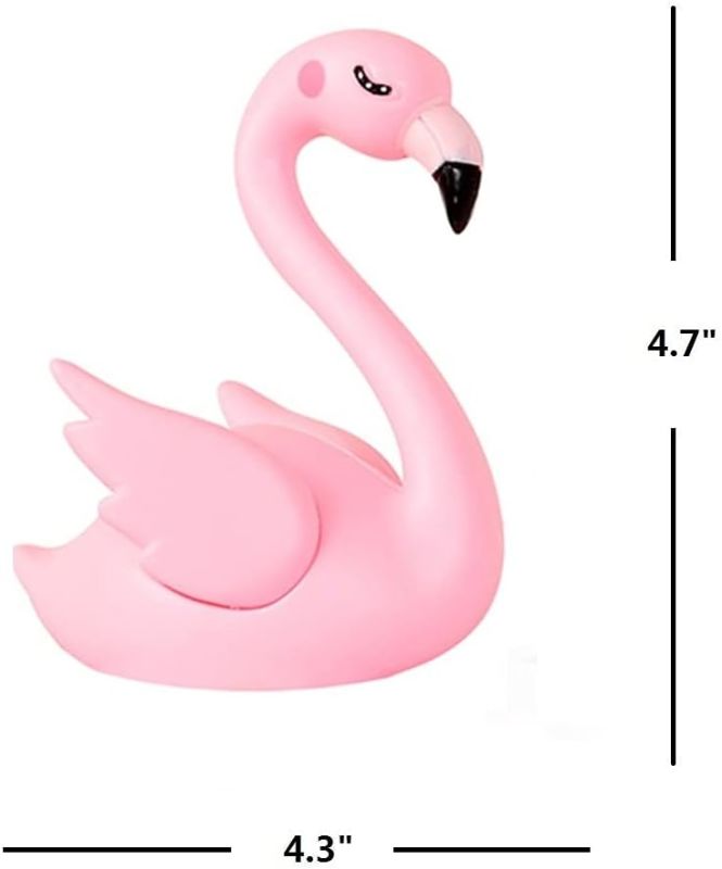 Photo 1 of 1 PCS Pink Flamingo Cake Toppers, Flamingo Cake Decorations Perfect For Birthday Party,Wedding,Baby Shower Anniversary Party
