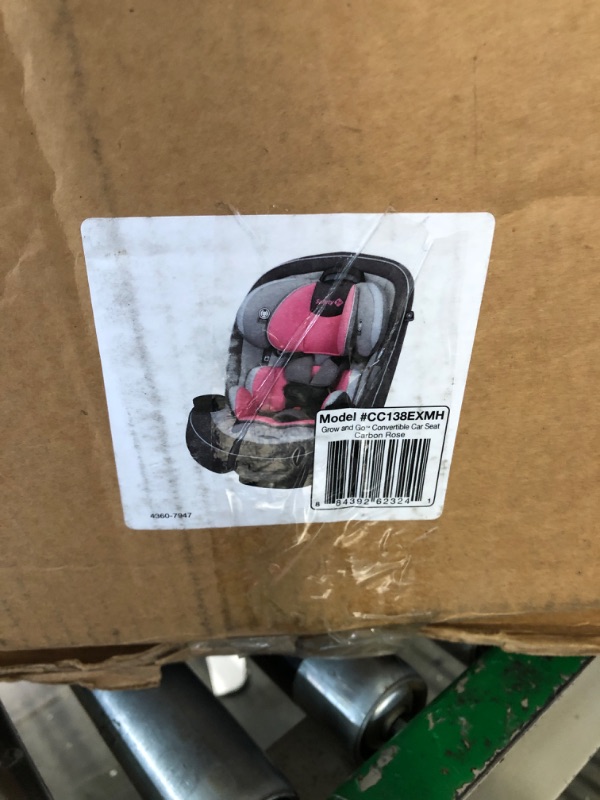 Photo 3 of ***USED****Safety 1st Grow and Go All-in-One Convertible Car Seat, Rear-facing 5-40 pounds, Forward-facing 22-65 pounds, and Belt-positioning booster 40-100 pounds, Carbon Rose Carbon Rose Original