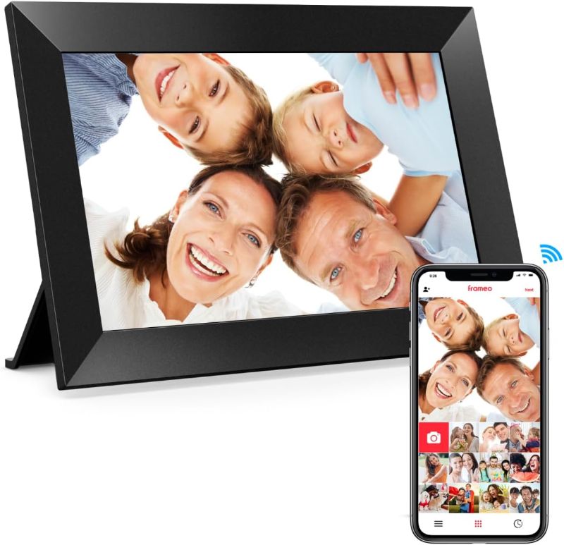 Photo 1 of ****USED** Frameo 10.1 Inch WiFi Digital Picture Frame, 1280x800 HD IPS Touch Screen Photo Frame Electronic, 32GB Memory, Auto-Rotate, Wall Mountable, Share Photos/Videos Instantly via Frameo App from Anywhere
