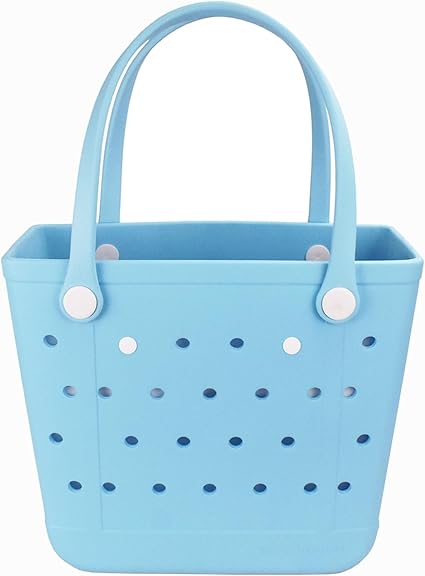 Photo 1 of  Beach Bag, Oversized Rubber Beach Bag, Washable Open Tote Bag Durable Tote Travel Bags