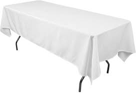 Photo 1 of 
60 x 120 inches tablecloth white one piece