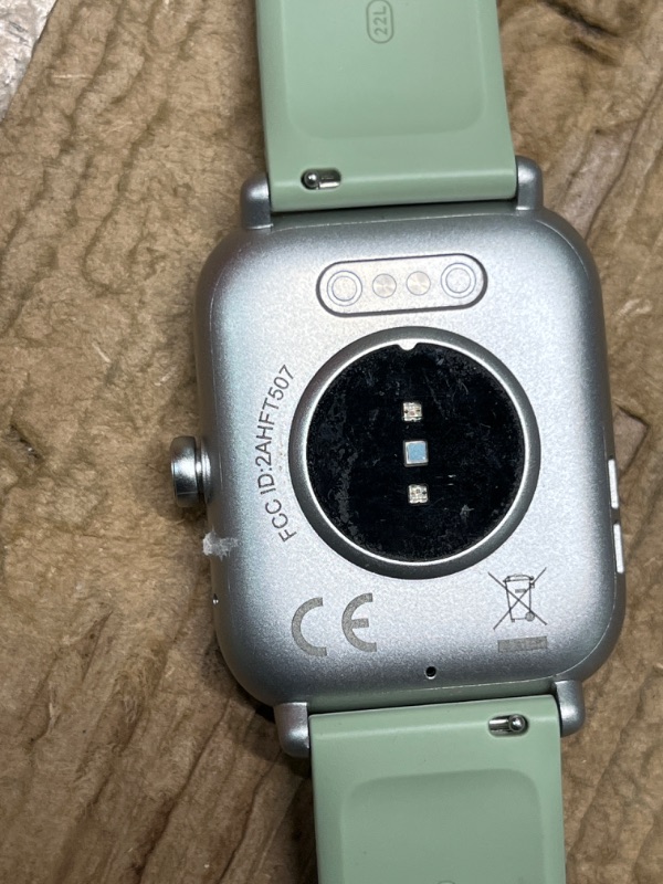 Photo 3 of ***AS IS / NO RETURNS -  FINAL SALE*** no charger, unable to test**
ENOMIR Smartwatch with Alexa, Bluetooth Calls, Heart Rate Monitor, Waterproof - For iOS and Android Phones 1.8 Green