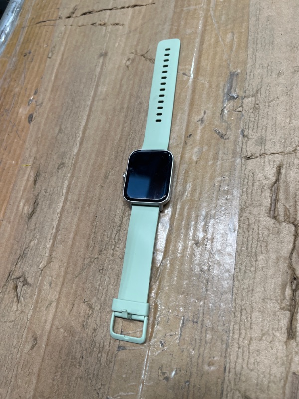 Photo 2 of ***AS IS / NO RETURNS -  FINAL SALE*** no charger, unable to test**
ENOMIR Smartwatch with Alexa, Bluetooth Calls, Heart Rate Monitor, Waterproof - For iOS and Android Phones 1.8 Green