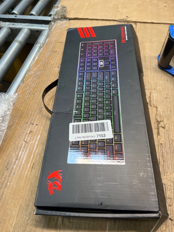 Photo 1 of ***FOR PARTS ONLY, NO RETURNS***Redragon K556 RGB LED Backlit Wired Mechanical Gaming Keyboard, 104 Keys Hot-Swap Mechanical Keyboard w/Aluminum Base, Upgraded Socket and Noise Absorbing Foams, Quiet Linear Red Switch K556 Red Switch