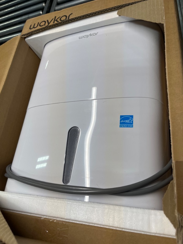 Photo 2 of ***AS IS / NO RETURNS -  FINAL SALE***
Waykar 80 Pints Energy Star Home Dehumidifier for Spaces up to 5,000 Sq. Ft at Home, in Basements and Large Rooms with Drain Hose, Handle, Auto Defrost and Self-Drying. 80 Pints 5000 Sq. Ft