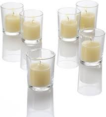 Photo 2 of  Votive Candle + Glass Cotton Ivory. Pack of 72